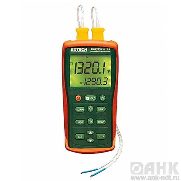 Термометр двойного ввода Extech EA15 EasyView на 1767°С с регистрацией данных