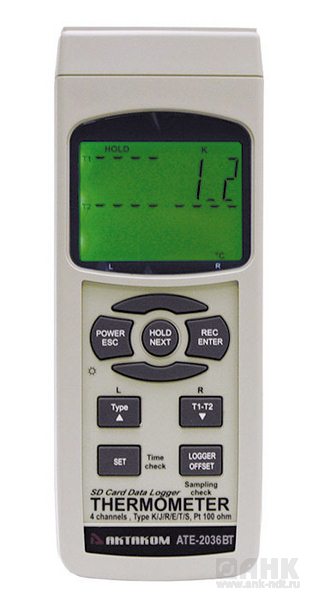 АТЕ-2036ВТ Измеритель-регистратор температуры АТЕ-2036 с Bluetooth интерфейсом