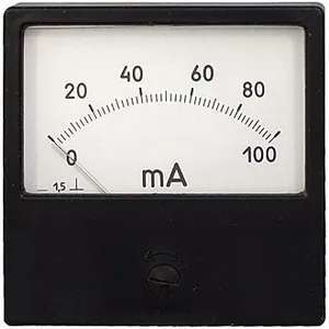 Амперметр М4250 0-100 А, 75X75X8, класс точности 1.5